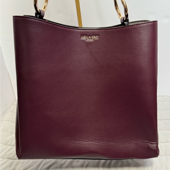 Luella Grey London maroon Bucket Bag - Picture 1 of 16
